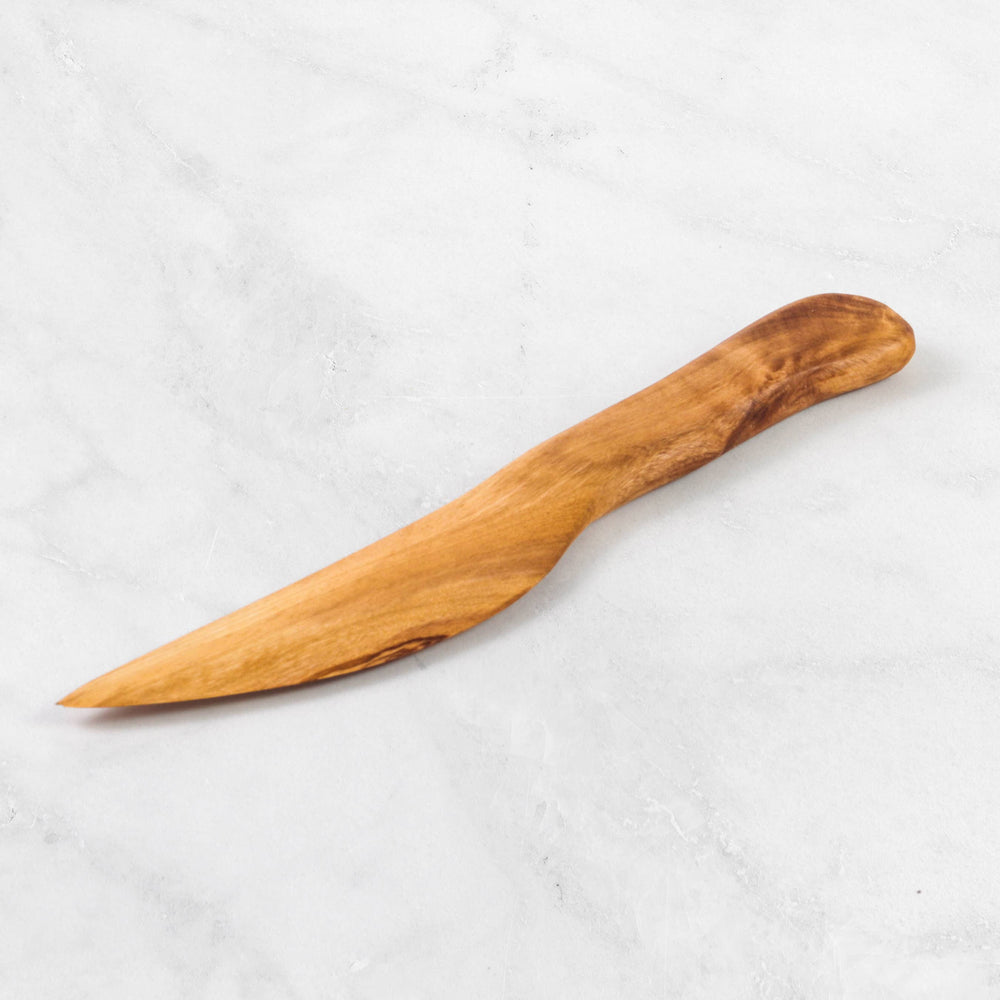 
                  
                    Olive Wood Spreader – Handmade Curved Serving Tool
                  
                
