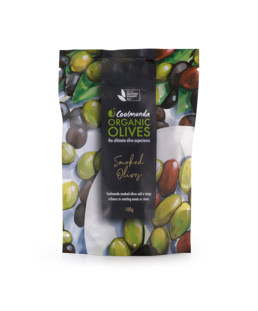 Coolmunda Smoked olives 100g pitted