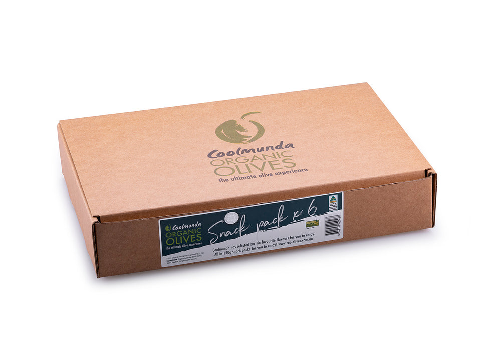 
                  
                    Coolmunda Organic Olives Snack Pack x 6 Gift Box
                  
                