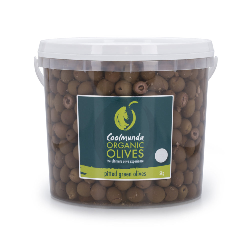 Coolmunda Organic Olives 5kg 'Green Pitted Olives'